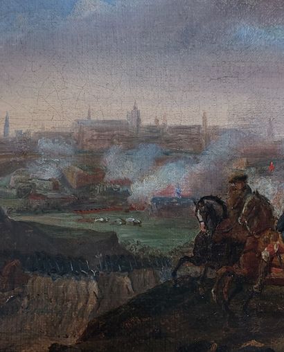 18th century FRENCH SCHOOL
The Charge 
Oil...
