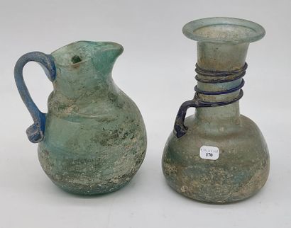 VASE AND PICHET in Murano glass 
H: 15 and...