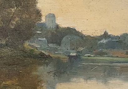 19th century FRENCH SCHOOL
Animated Landscapes
Pair...