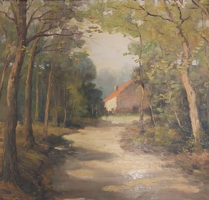 G. GUERIN (XXème siècle)
Paysage de bord...