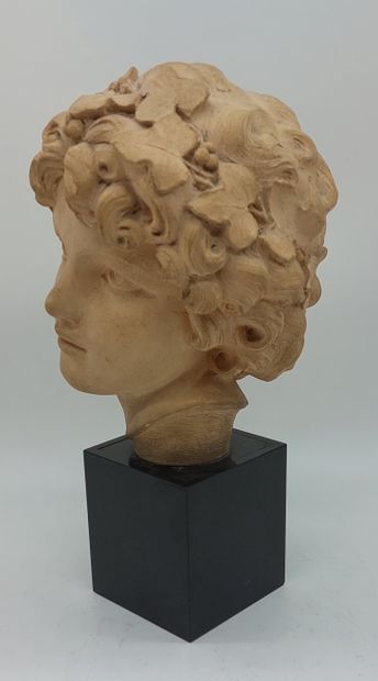 BACCHUS
Terracotta 
Total height: 40 cm