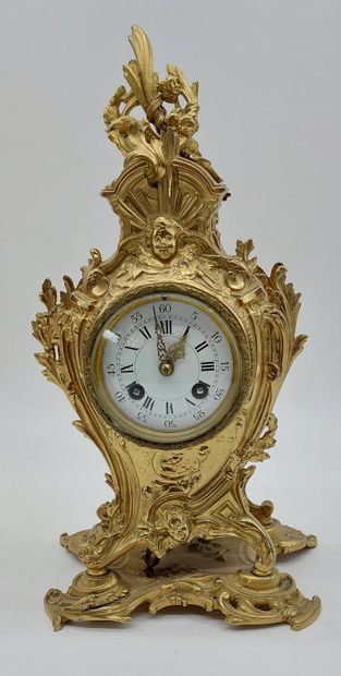 Gilt and chased bronze CARTEL, enamelled...