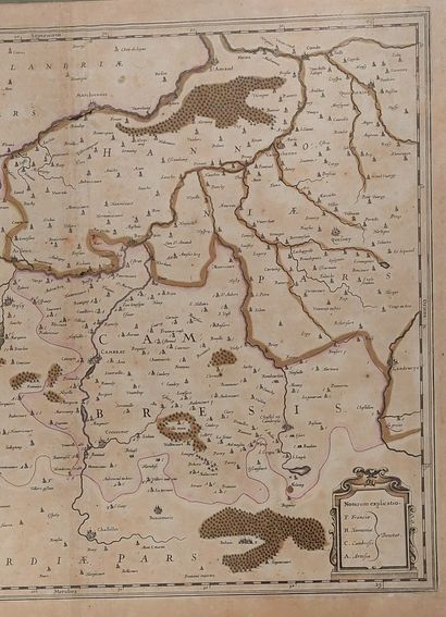 OLD MAP OF THE CITY OF CAMBRAI
42 x 54 cm
(tears...
