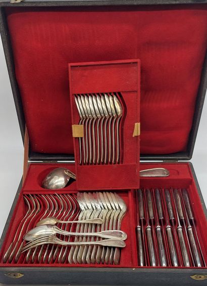 silver-plated MENAGERE, some Christofle parts
In...