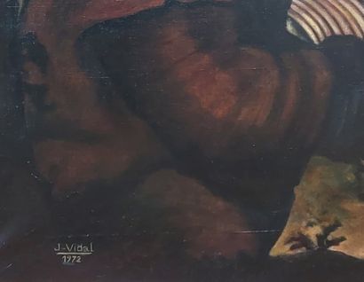 J. VIDAL 
Le Triomphe de Bacchus
Huile sur...