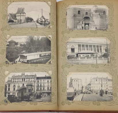 TWO ALBUMS OF OLD POST CARDS and miscell...