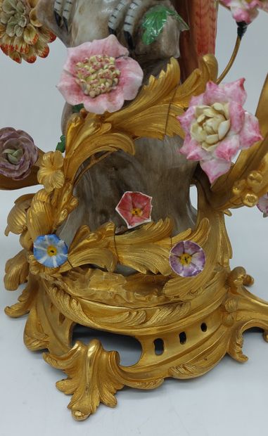 IMPORTANT PAIR OF CANDELABRES in gilt and...