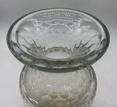 Crystal VASE
H: 35.5 cm
(chips at the fo...