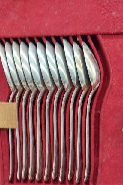 silver-plated MENAGERE, some Christofle parts
In...