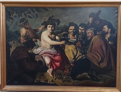 J. VIDAL 
Le Triomphe de Bacchus
Huile sur...