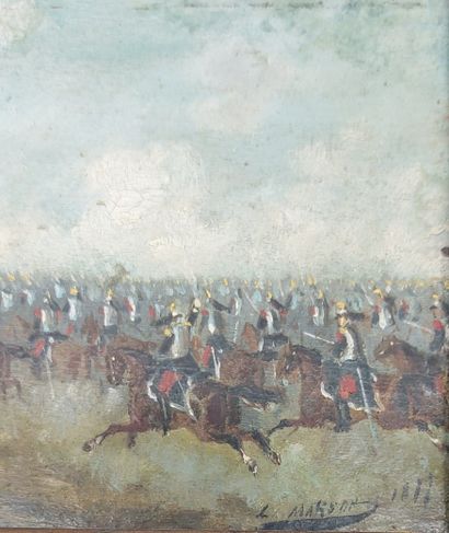MARSON ?
Scène de bataille
Huile sur panneau...