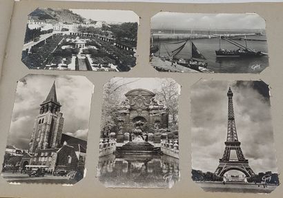 TWO ALBUMS OF OLD POST CARDS and miscell...