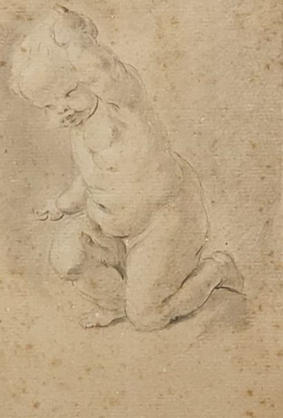 LOT OF FRAMED PIECES including : 
- a drawing,...