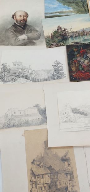 DRAWINGS AND WATERCOLORS