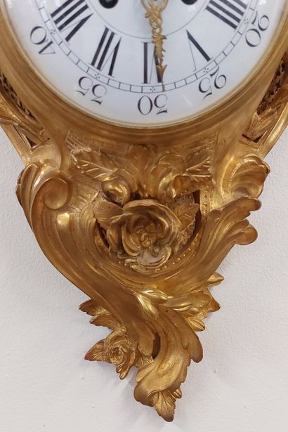 Gilt and chased bronze CARTEL D'APPLIQUE...