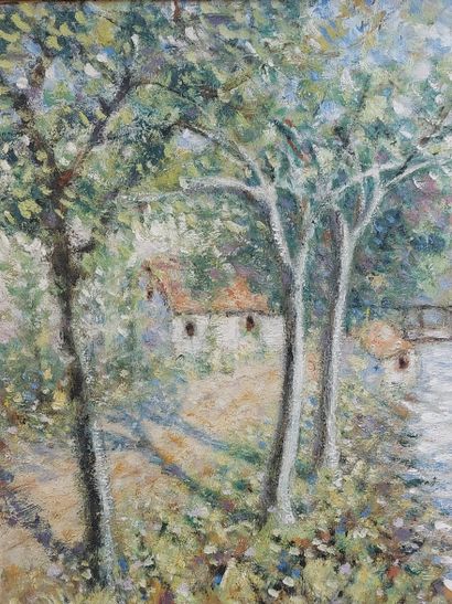 Serge MENDJISKY
River landscape
Oil on canvas...