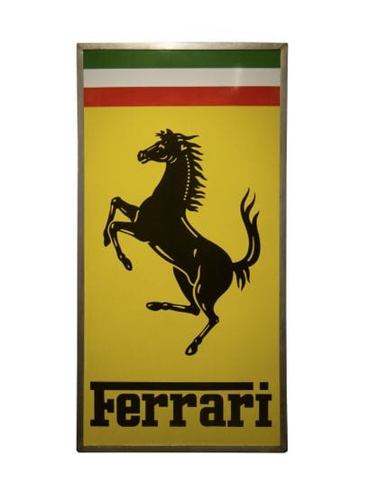 Plaque émaillée Ferrari circa. 1960
Plaque...