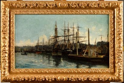 Jean-Baptiste OLIVE (1848-1936)
Bateaux Quai...