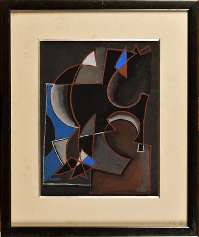 Mario PRASSINOS (GRÈCE-FRANCE/ 1916-1985)
Composition,...