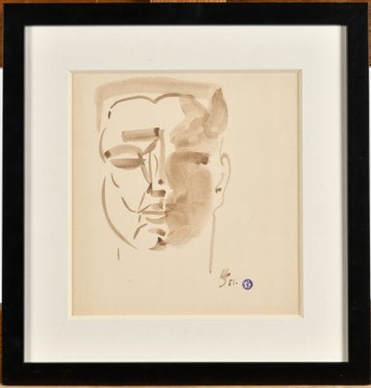 Léopold SURVAGE (1879-1968)
Portrait, 1951
Sépia...