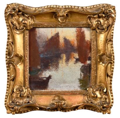 Gaston LA TOUCHE (FRANCE/ 1854-1913)
Voiliers...