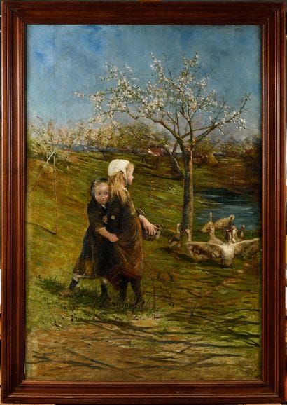 Allan OSTERLIND (SUÈDE-FRANCE/ 1855-1938)
Jeunes...