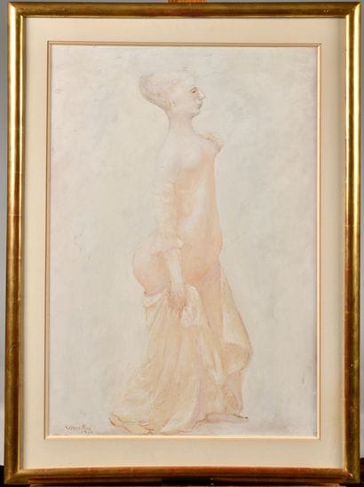 Léonor FINI (1907-1996)
Courtisane, 1934
Gouache...