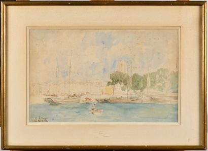 Albert LEBOURG (FRANCE/ 1849-1928)
Le port...