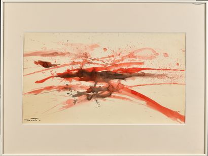 Hisao DOMOTO (1928-2013)
Sans titre, 1961
Aquarelle
Signé...