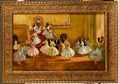 Marcel COSSON (1878-1956)
Danseuses et abonnés...