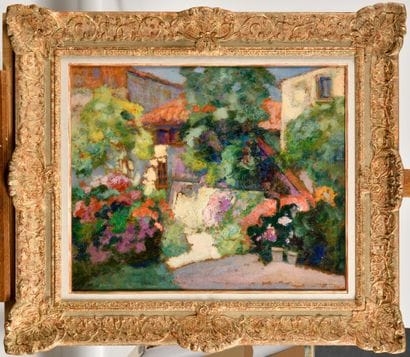 Victor CHARRETON (1864-1936)
Maison en été
Huile...