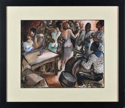 Chrysis JUNGBLUTH (1907-1989)
Soirée dansante
Gouache...
