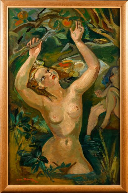 André PLANSON (1898-1981)
Femme cueillant...