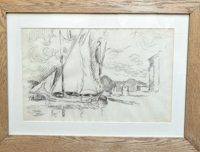 Paul SIGNAC (1863-1935)
Saint-Tropez Tartanes...