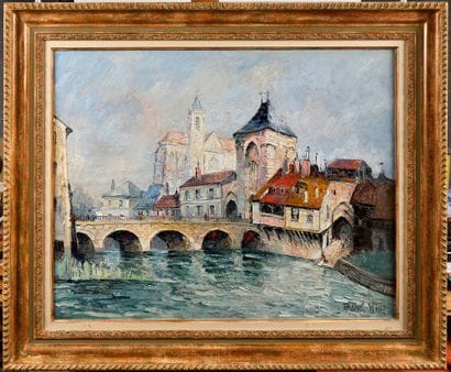 FRANK-WILL (1900-1950)
Vue de Moret-sur-Loing
Huile...