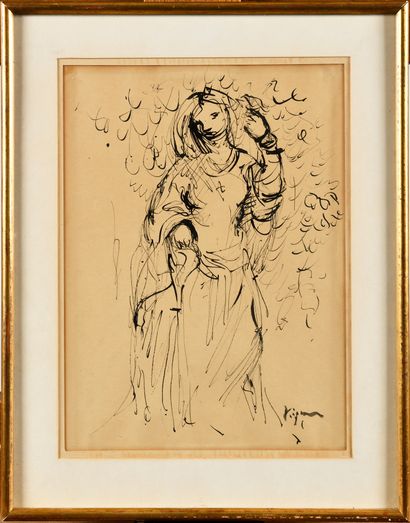 Ladislas KIJNO (POLOGNE-FRANCE/ 1921-2012)
Femme...