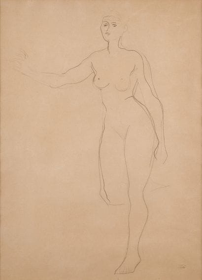 André DERAIN (1880-1954)

Femme debout

Graphite...