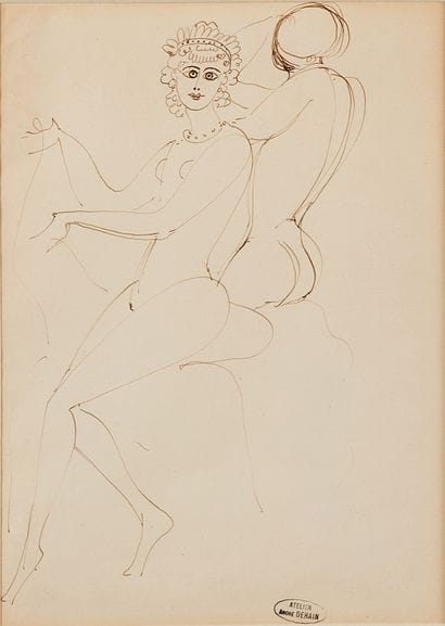 André DERAIN (1880-1954)

Deux femmes assises

Encre...