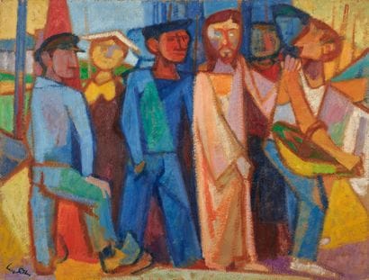 Yves ALIX (1890-1969)

Jésus chez les pêcheurs,...