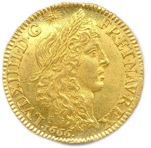 LOUIS XIV 1643 – 1715 

Louis d’or au buste...