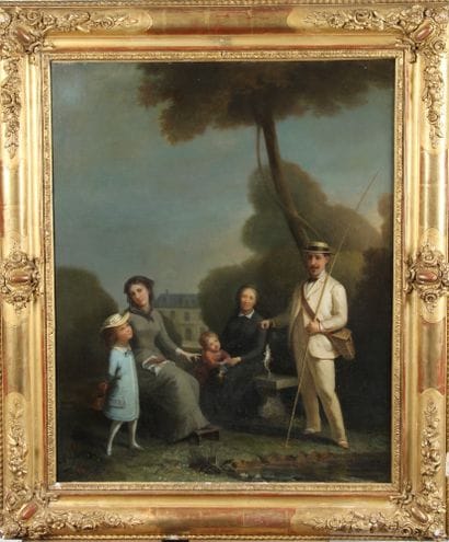 ÉCOLE DU XIXe SIèCLE

« La famille du pêcheur...