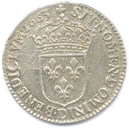 LOUIS XIV 1643 – 1715

1/12e écu au buste...