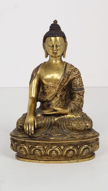 Chine, XXe siècle

Sujet en bronze et rehauts...