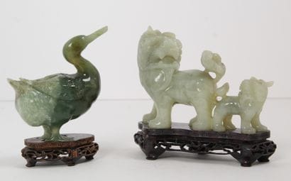 Chine, XXe siècle

Deux sujets en serpentine,...