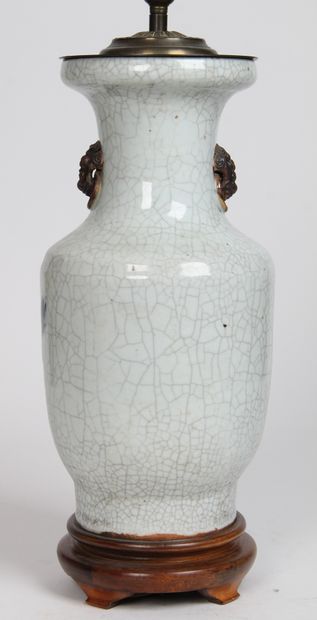 Chine, Nankin, fin du XIXe siècle, 

Vase...