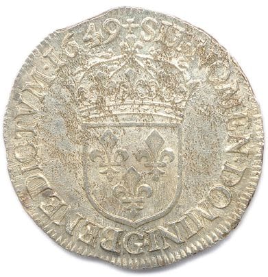 LOUIS XIV 1643 – 1715 

Demi-écu d’argent...