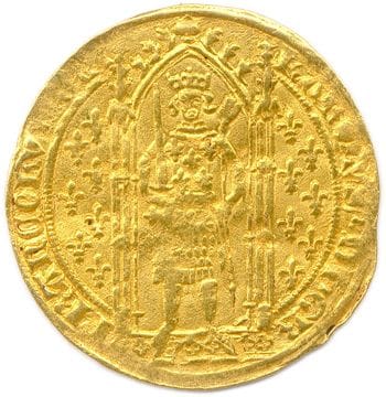 CHARLES V 1364 – 1380 

Franc à pied or (avril...