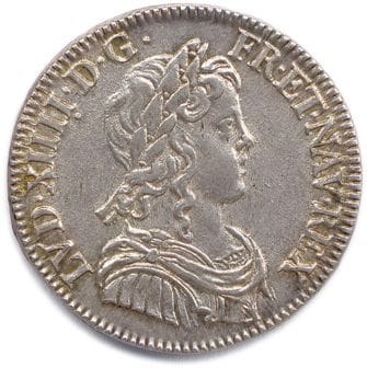 LOUIS XIV 1643 – 1715

Quart d’écu d’argent...