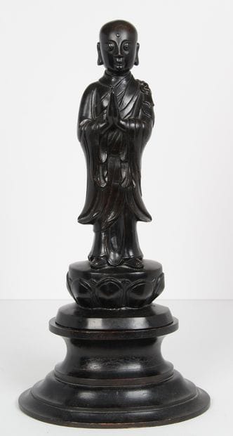 Chine, XXe siècle,

Statuette en bronze représentant...
