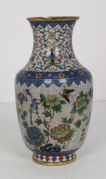 Chine, fin du XIXe siècle, 

Vase balustre...